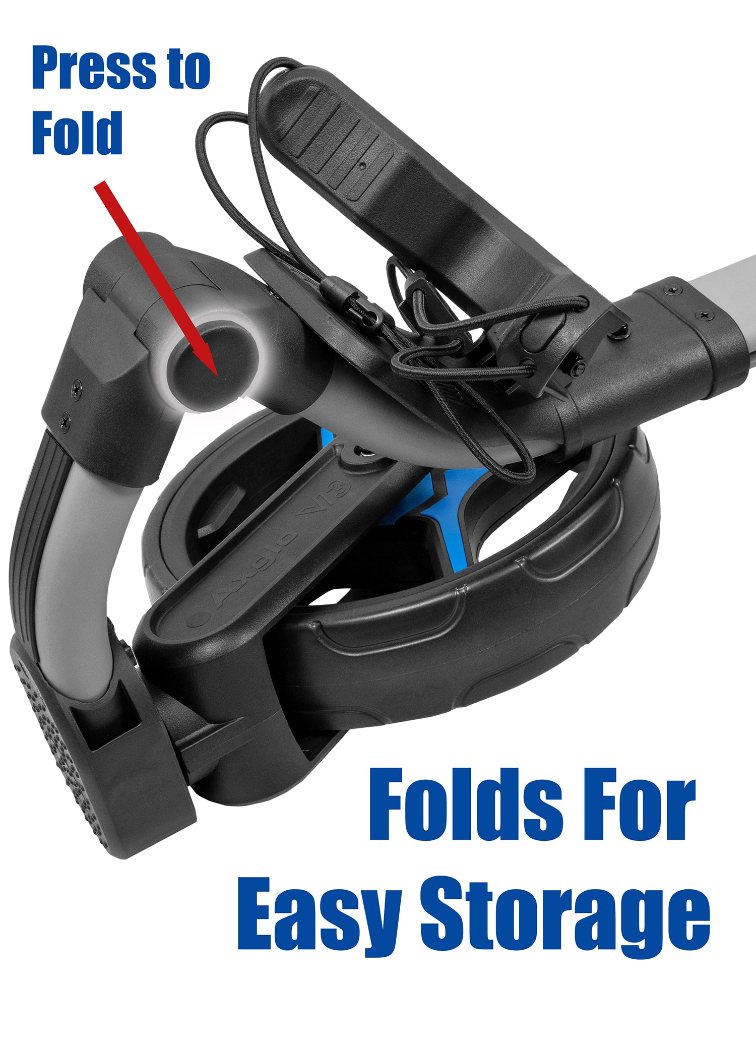 Axglo V3 Golf Push Cart fold front wheel