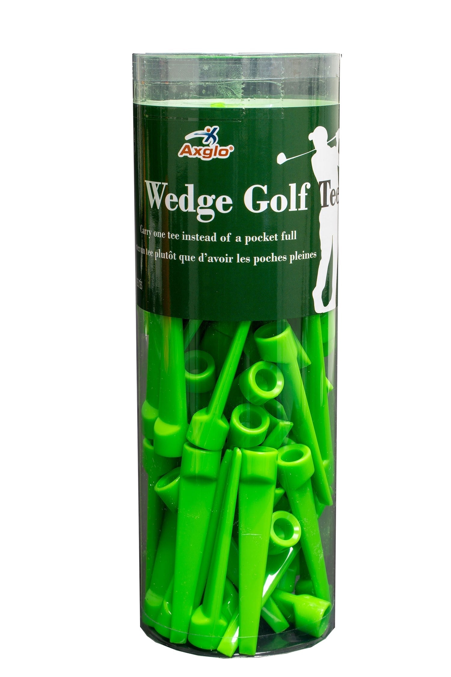 Wedge Golf Tees - Pack of 80 - green