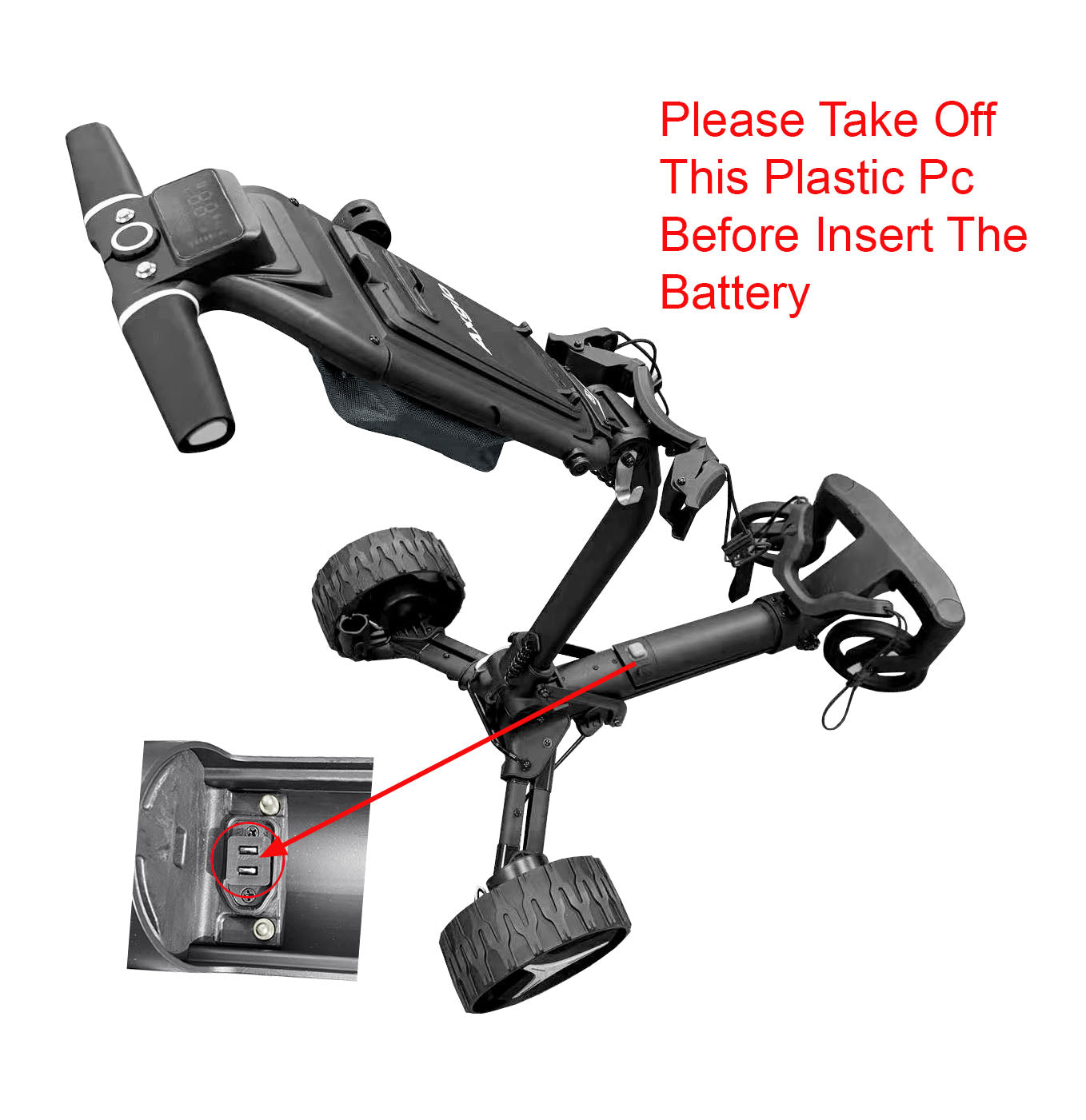 Axglo e5 Electric Golf Push Cart 2025 (Grey)