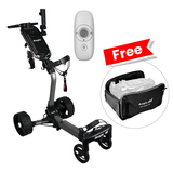 Axglo e5 Follow - Electric Golf Push Cart (Free Storage Bag)